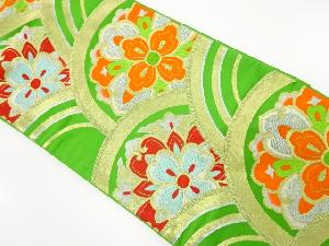 アンティーク　青海波に華紋織り出し袋帯（材料）